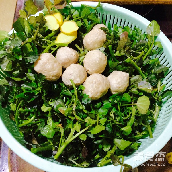 Watercress Meatball Soup recipe