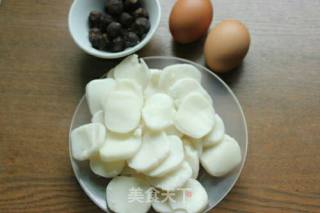 #快手懒人饭# Longan Rice Cake Water Egg recipe