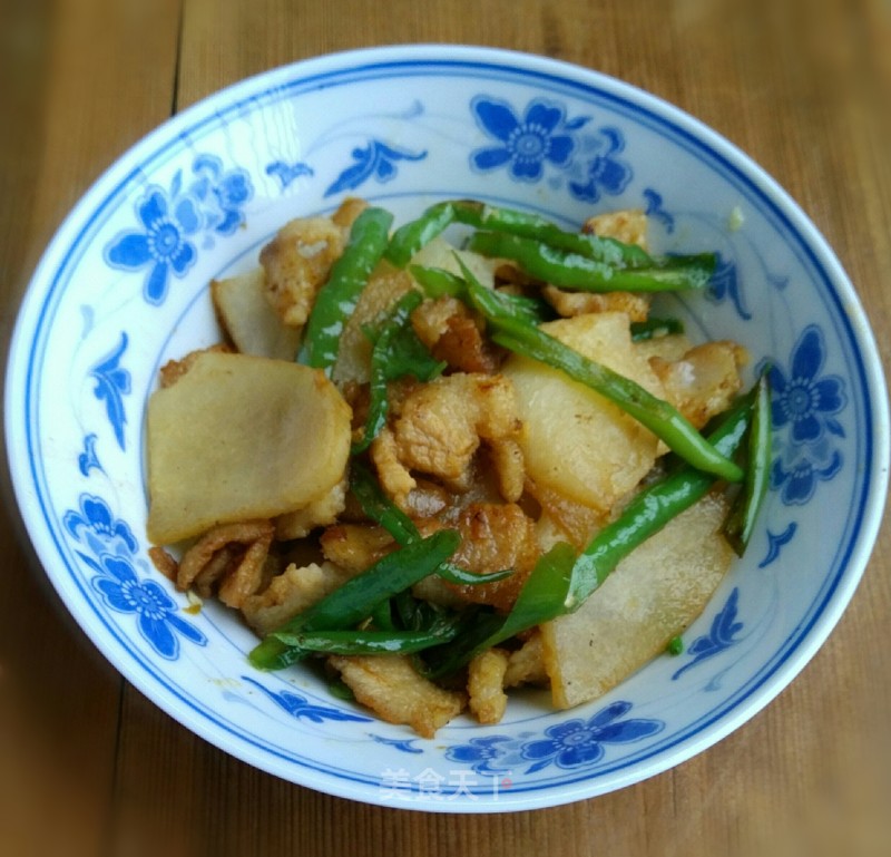 Stir-fried Pork Belly with Cold Potatoes recipe