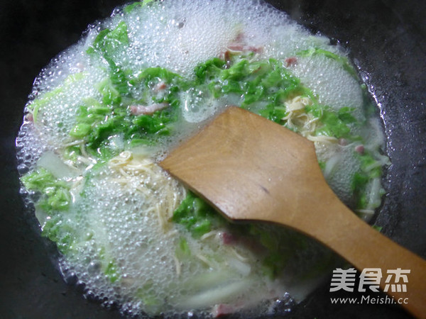 Bacon and Cabbage Boiled and Dried Shreds recipe