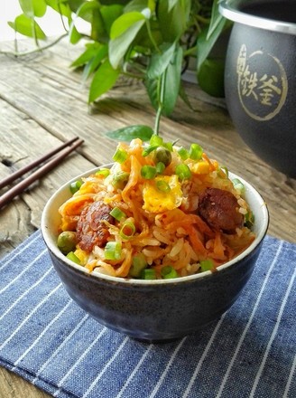 Kimchi and Sausage Braised Rice recipe