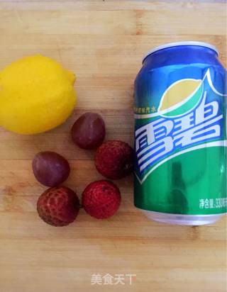 Lychee Lemon Sprite Cold Drink recipe