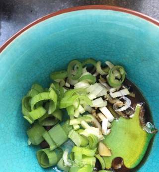 Shrimp Skin with Chopped Green Onions recipe