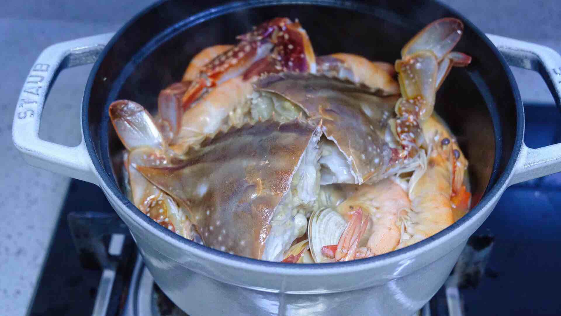 Enamel Pot-kuaishou Lazy Seafood Pot recipe