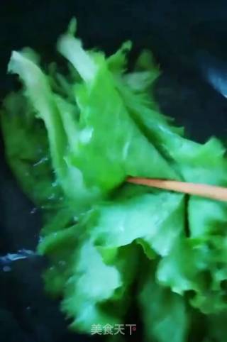 Lettuce with Garlic Oyster Sauce recipe