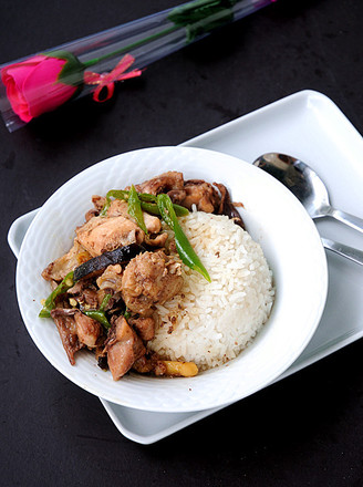 Yellow Braised Chicken Rice recipe