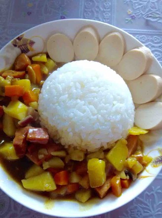 Curry Potato Rice Bowl recipe