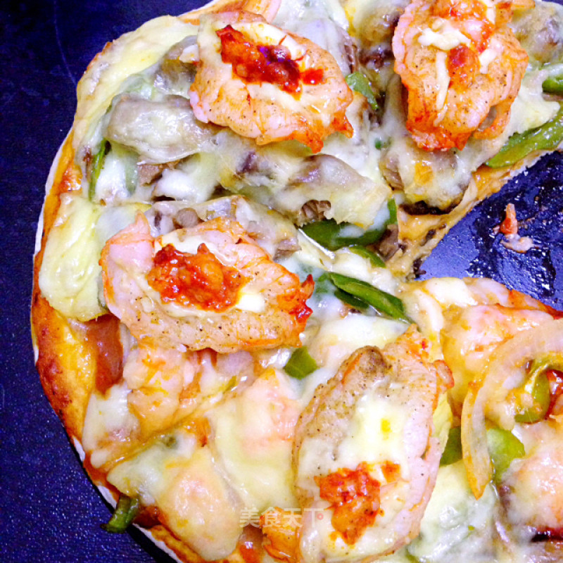Sea Road Beef and Prawns 9-inch Pizza recipe