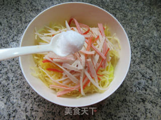 Crab Sticks Mixed with Shredded Pumpkin recipe