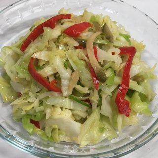 Stir-fried Cabbage with Mustard recipe