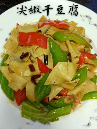 Dried Tofu with Hot Peppers recipe