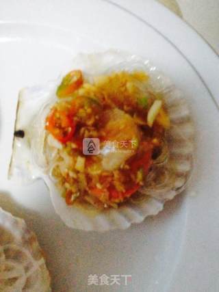 Scallops with Garlic Vermicelli recipe