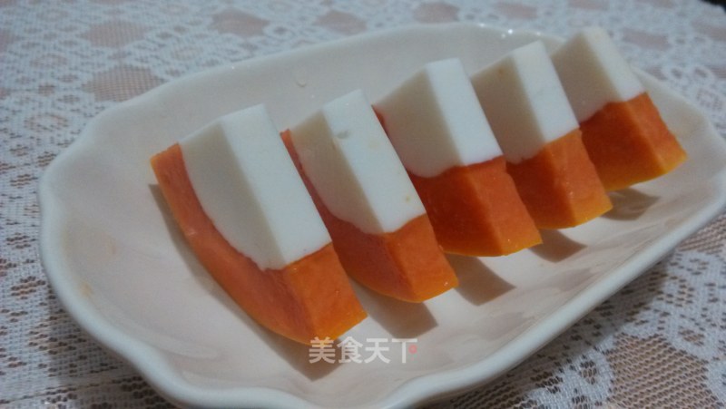 Papaya Coconut Milk Jelly recipe
