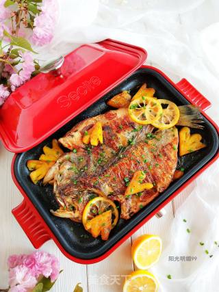 Grilled Sea Bass with Pineapple recipe