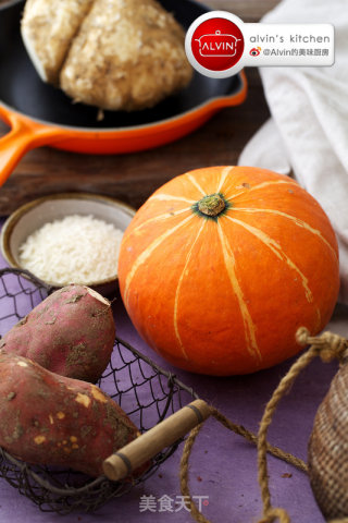 Autumn Fragrant Baked Melon and Potato Vegetables recipe
