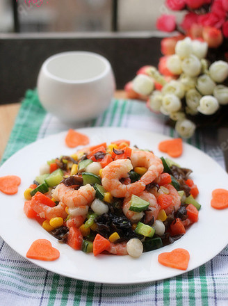 Crystal Colorful Shrimp recipe