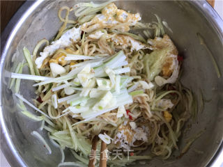 Cucumber and Goose Egg Noodles recipe