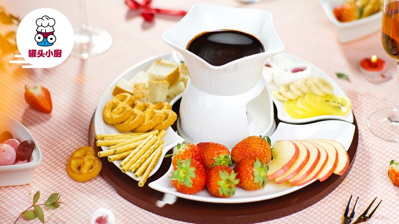 Homemade Romantic Chocolate Fondue recipe