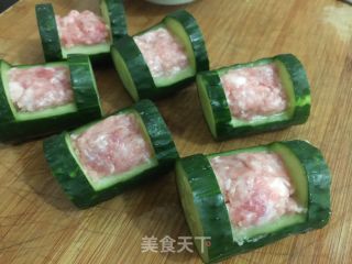 Cucumber Stuffed Meat recipe