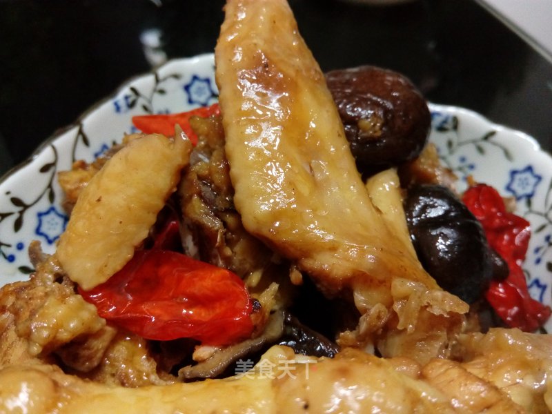Steamed Chicken with Mushrooms recipe