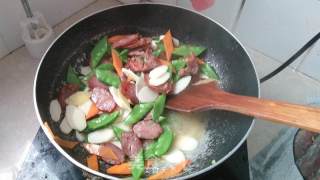 Stir-fried Sausage with Seasonal Vegetables recipe