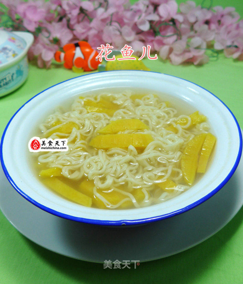 Sweet Potato Boiled Corrugated Noodles recipe