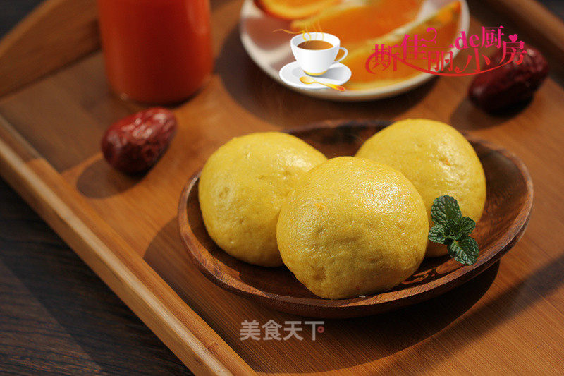 Taro Pumpkin Buns recipe