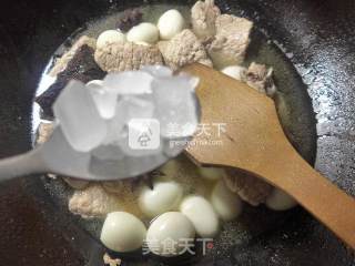 Braised Pork Ribs with Quail Eggs recipe