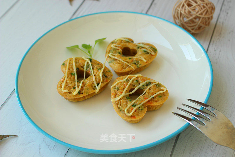 Donut-shaped Meat Floss Quiche recipe