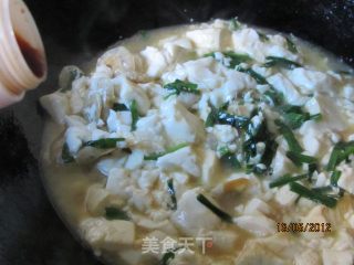 Shrimp with Leek and Dried Tofu recipe