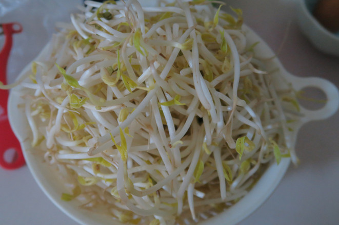 Stir-fried Carrot and Ham with Bean Sprouts recipe