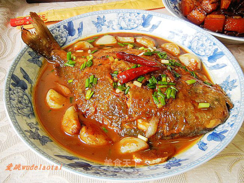 Spicy Garlic Roast Pomfret recipe