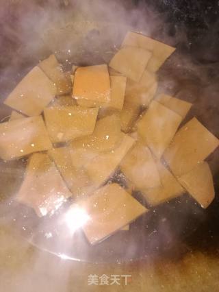 Roasted Duck Blood with Green Garlic recipe