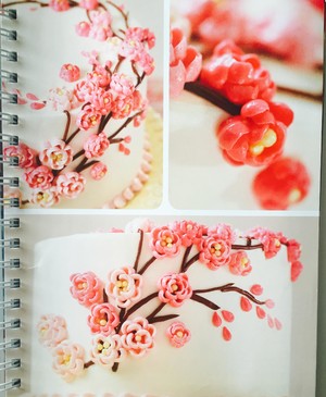 Plum Blossoms in The Purple Book Decorated with Cream Frosting recipe