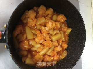 Shrimp and Potatoes in Tomato Sauce recipe