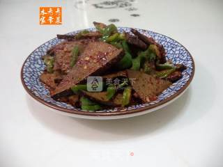 Stir-fried Pork Liver with Green Pepper recipe