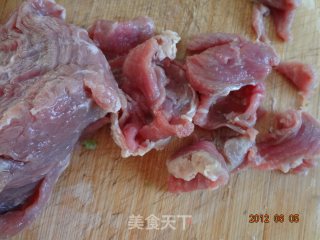Green Bamboo Shoots Pork Slices recipe