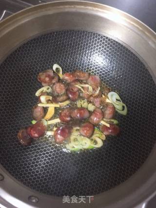 Stir-fried Cabbage with Sausage recipe
