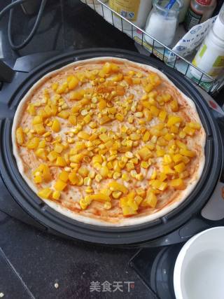 Little Tomato Corn Shrimp Pizza recipe
