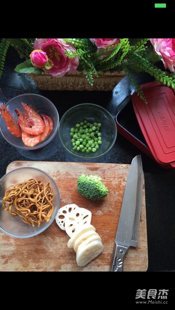 Baked Shrimp Bento recipe