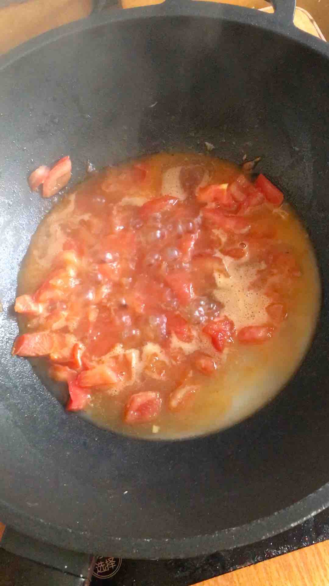 Tomato Egg Scissor Soba recipe