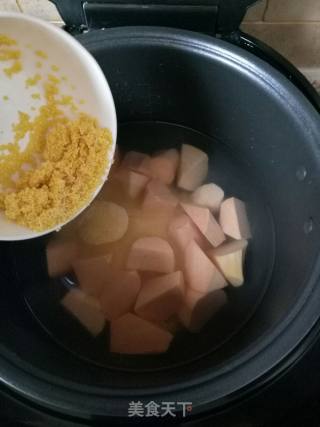 Congee# Sweet Potato Chestnut Porridge recipe