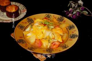 Stir-fried Chinese Cabbage with Tomato recipe