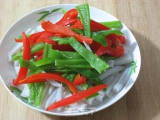 Lotus Root with Colored Pepper recipe