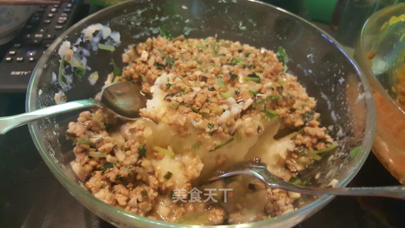Mushroom Minced Meat and Mashed Potatoes recipe