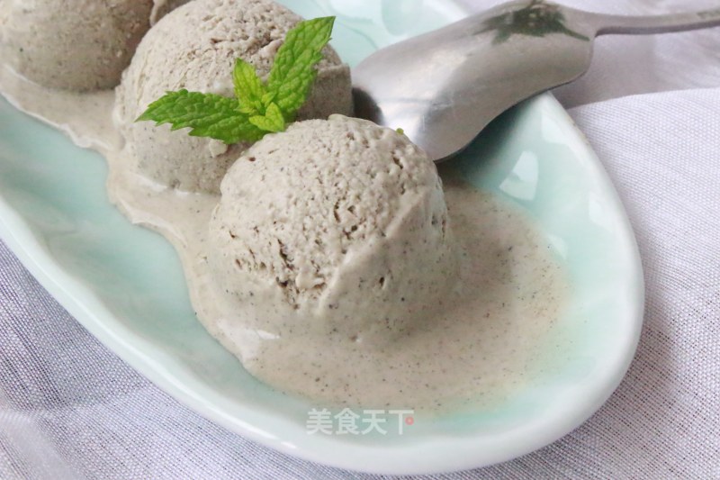 Coconut Black Sesame Ice Cream recipe