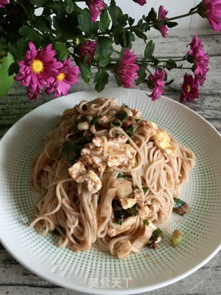 Fried Noodles with Egg and Shrimp Paste recipe