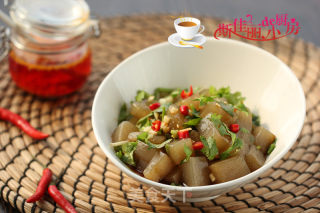 Coriander Mixed with Konjac recipe