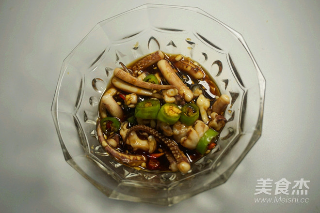 Squid with Cold Salad recipe