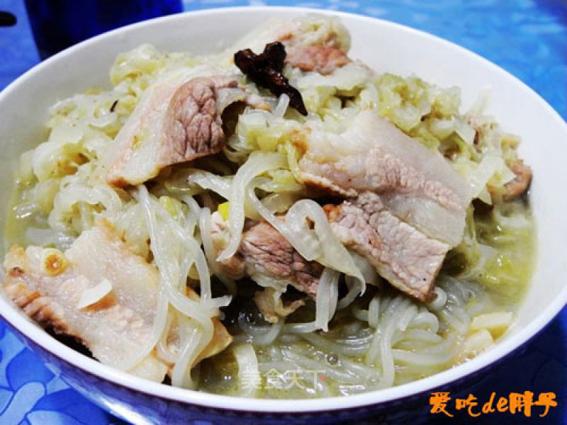 Pork Sauerkraut Stewed Vermicelli recipe